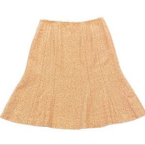 Ann Taylor A-line wool blend skirt